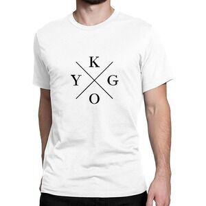 White Kygo Round Neck Music Fan Retro Unisex Graphic T-Shirt